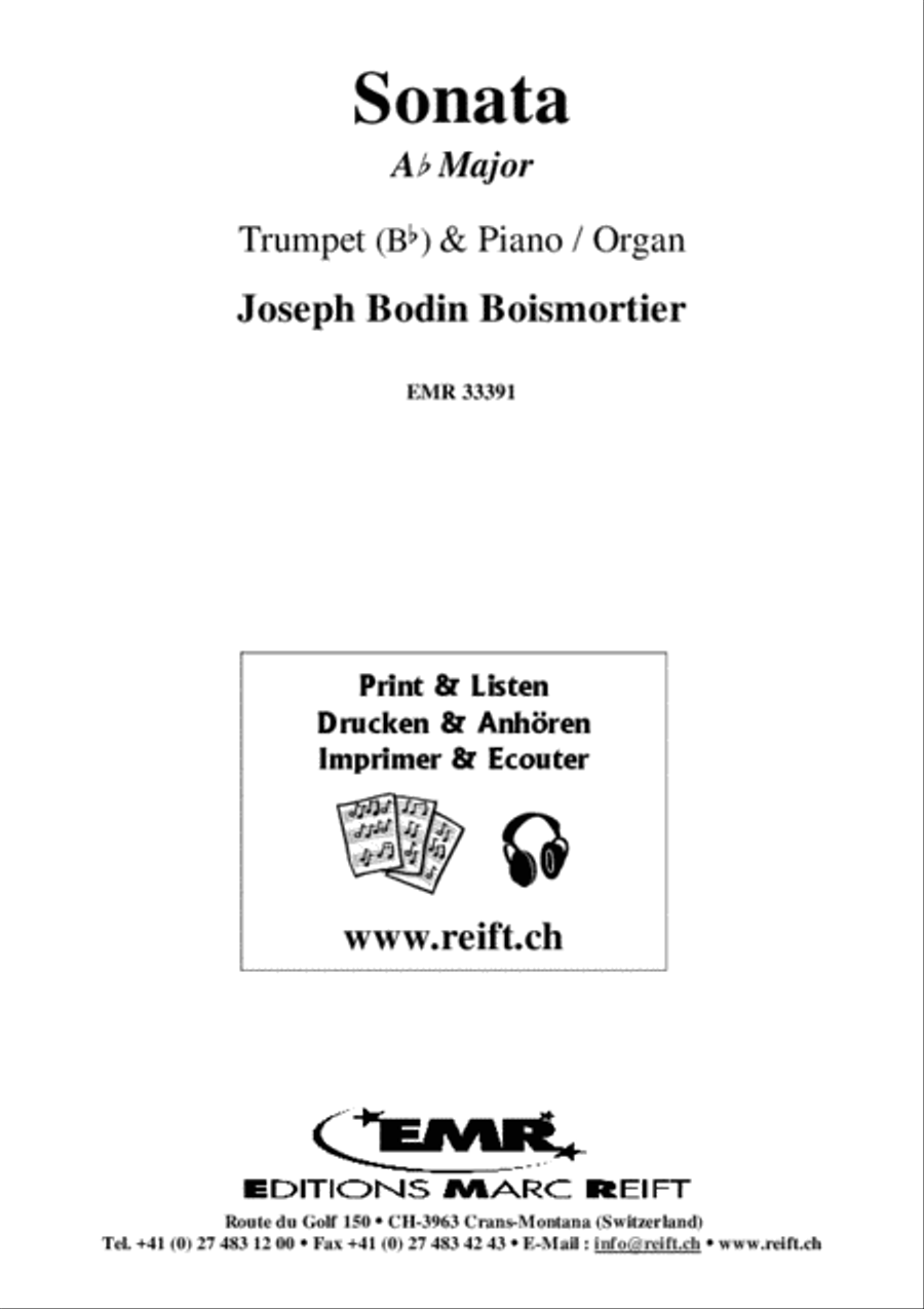Sonate Ab Major Trumpet Solo scores gallery preview page 2