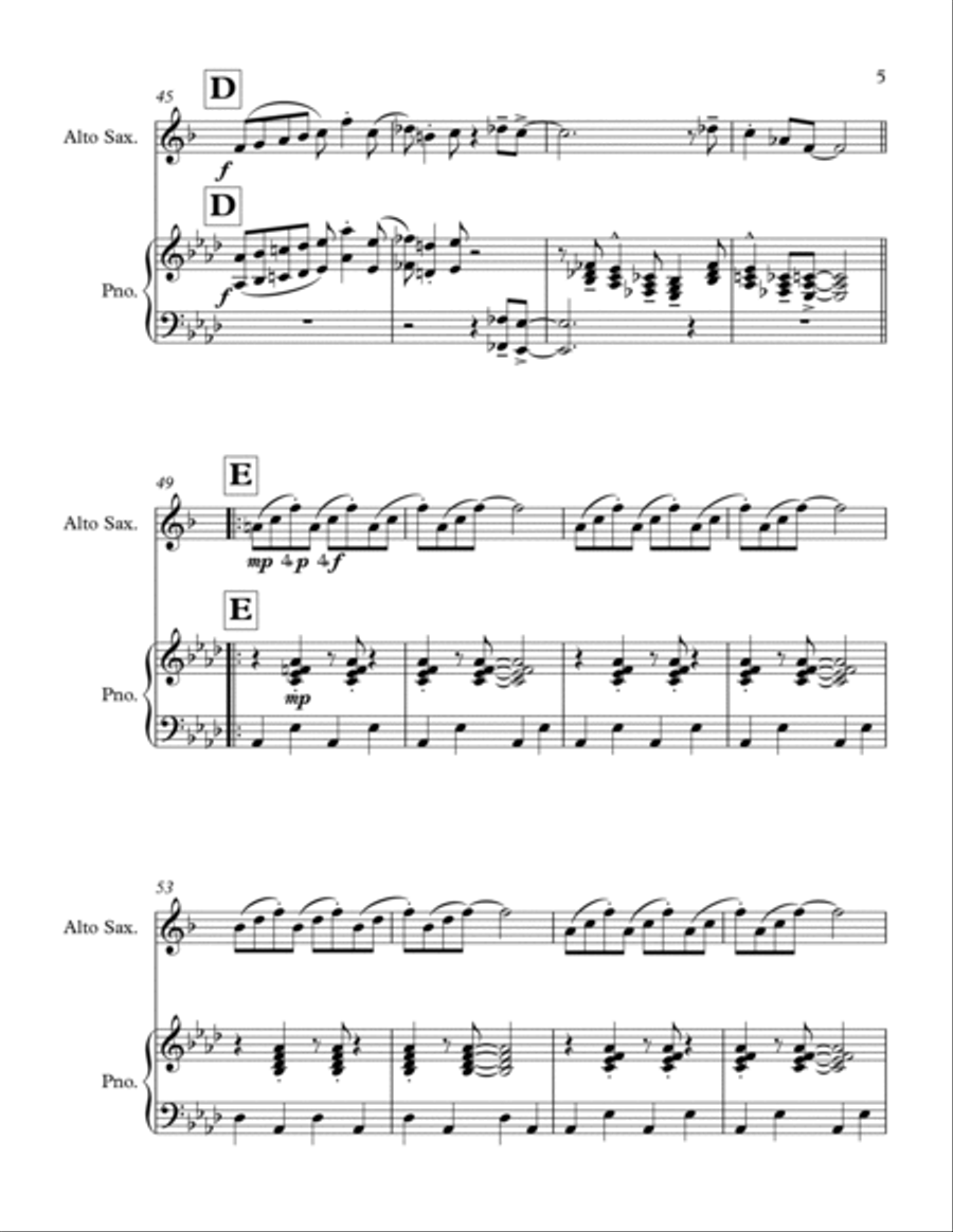 In The Mood In The Mood Alto Saxophone scores gallery preview page 5
