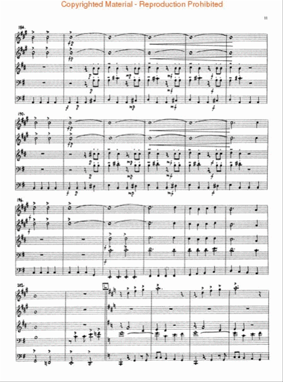 The Saints' Hallelujah Brass Quintet scores gallery preview page 3