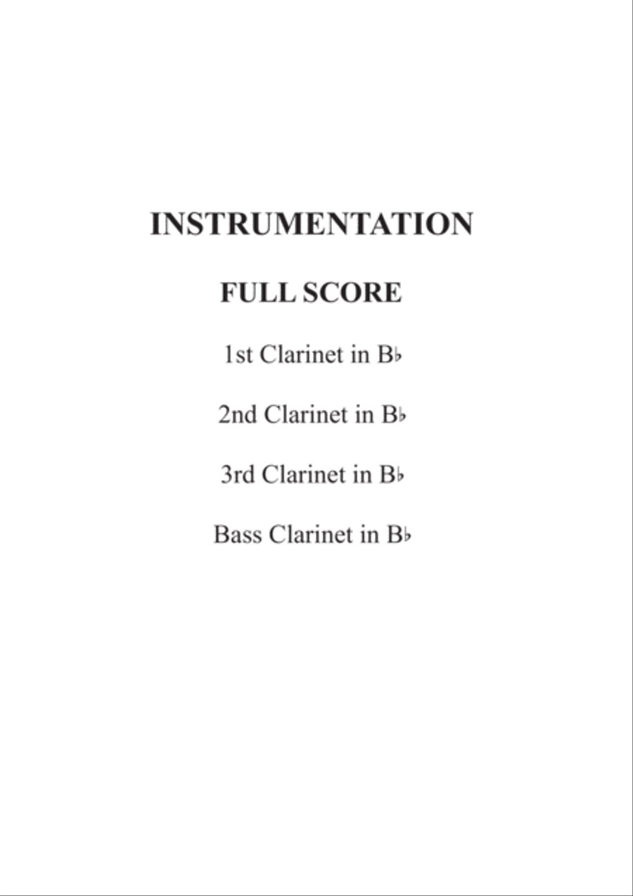 Aragonaise from Carmen for Clarinet Quartet image number null