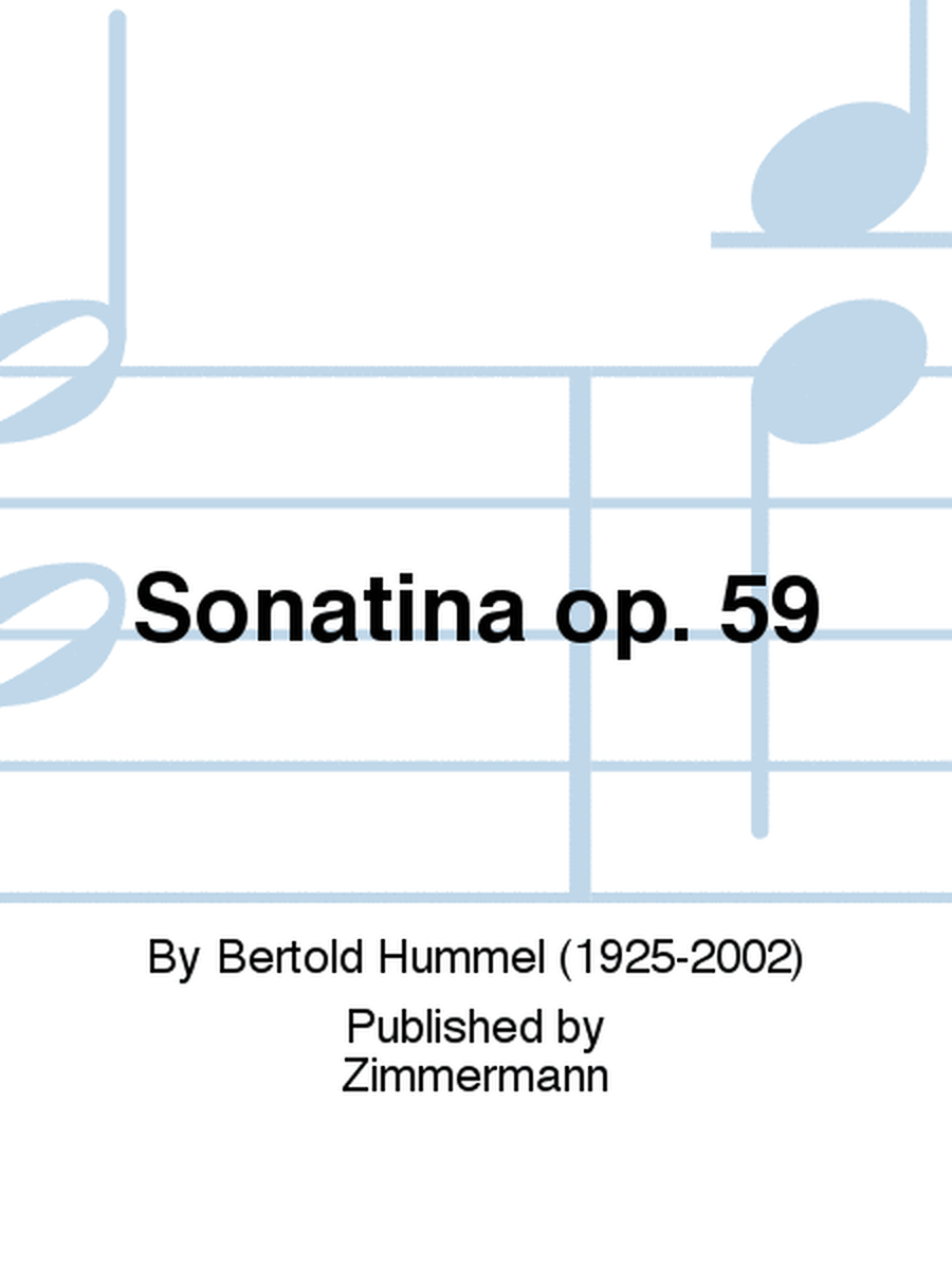Sonatina Op. 59
