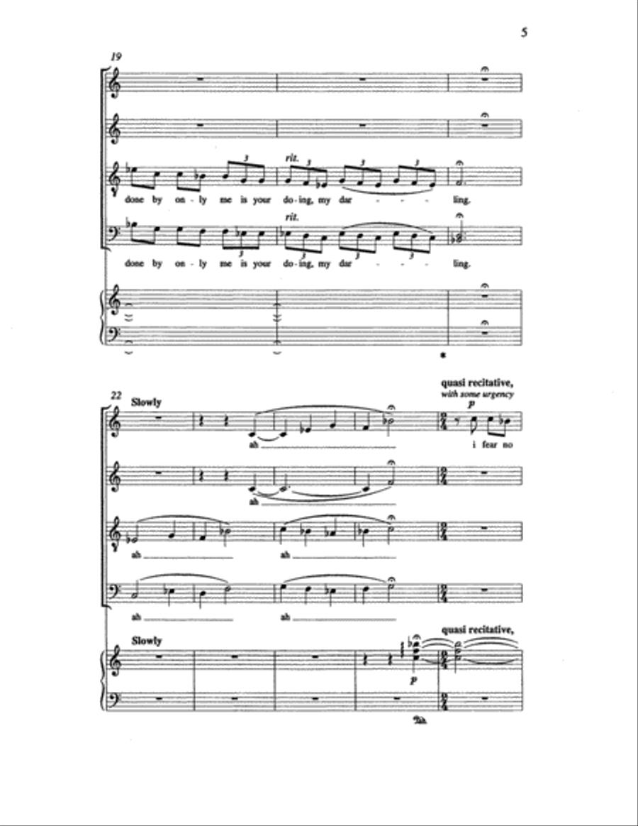 Two Songs: 2. i carry your heart 4-Part scores gallery preview page 4