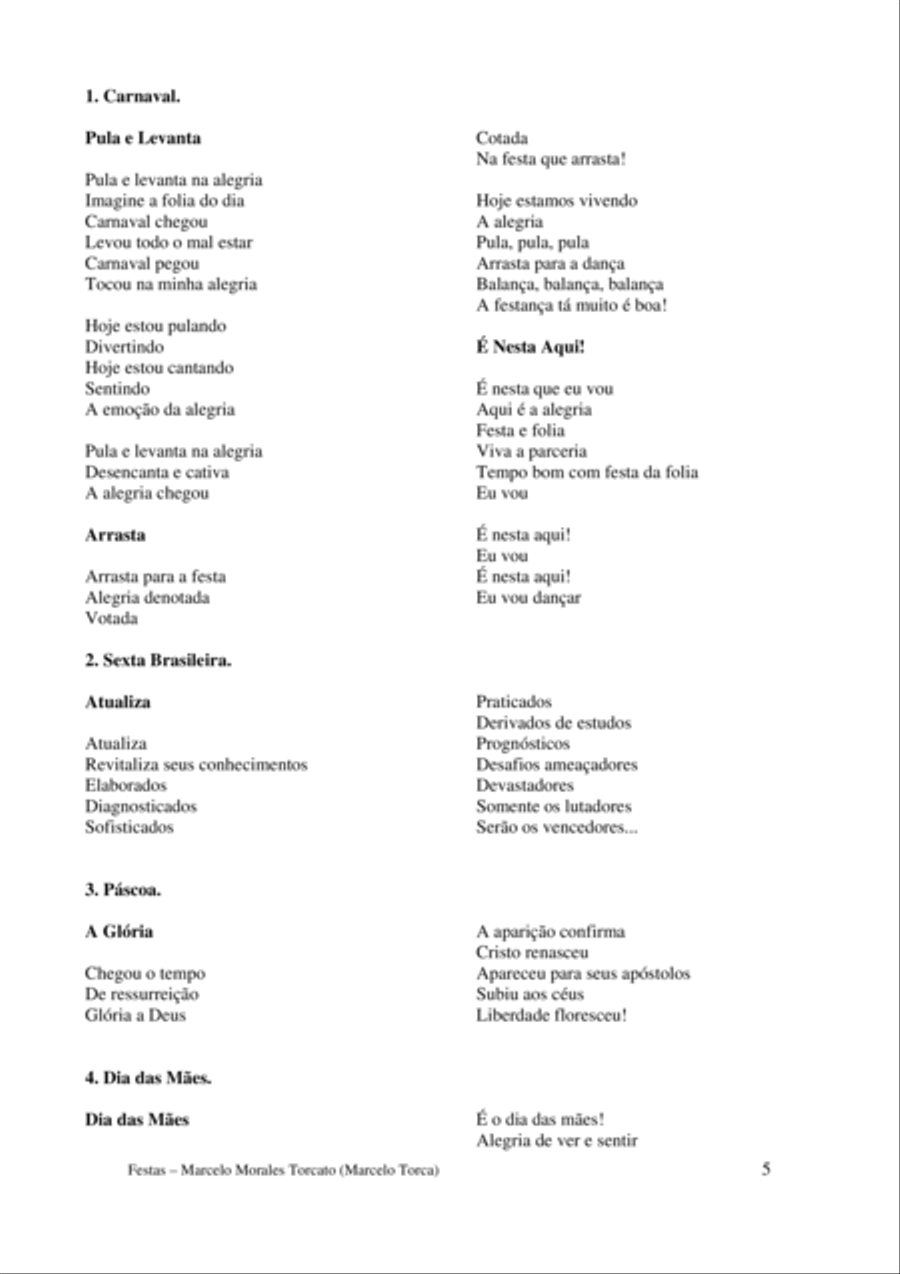 Festas - Holidays Festas - Holidays Concert Band scores gallery preview page 6