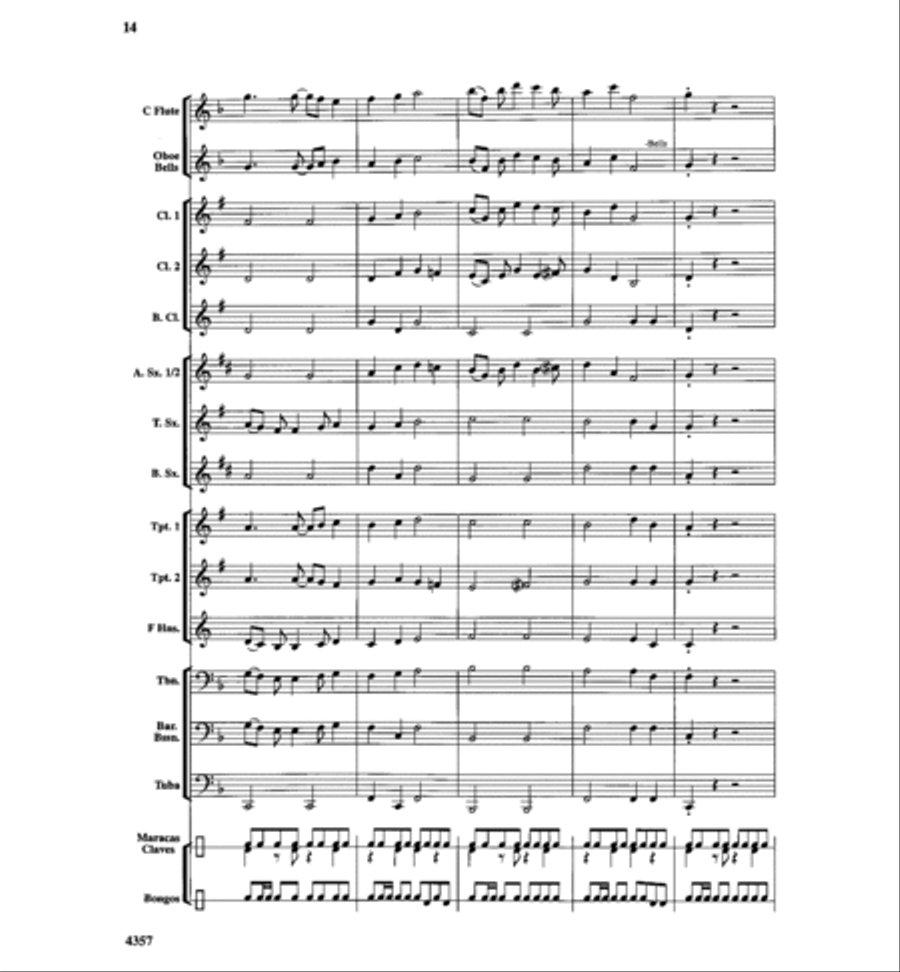 Calypso Bay Concert Band scores gallery preview page 13