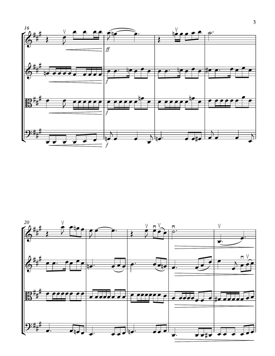 Happy Xmas (war Is Over) String Quartet scores gallery preview page 3