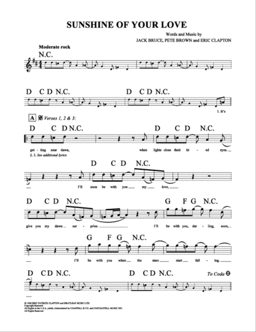 Sunshine of Your Love Sunshine of Your Love School and Community scores gallery preview page 2