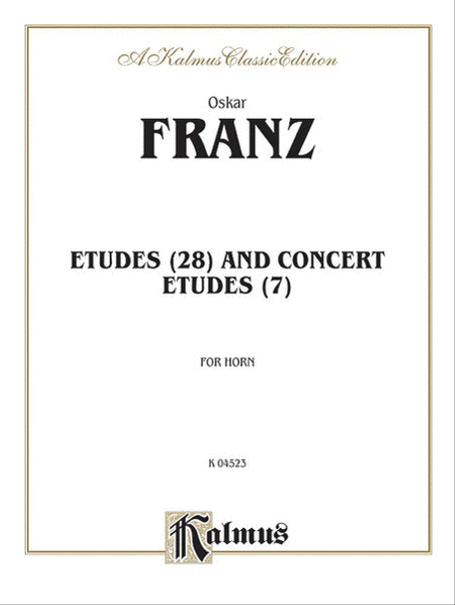 Etudes and Concert Etudes Horn scores gallery preview page 1