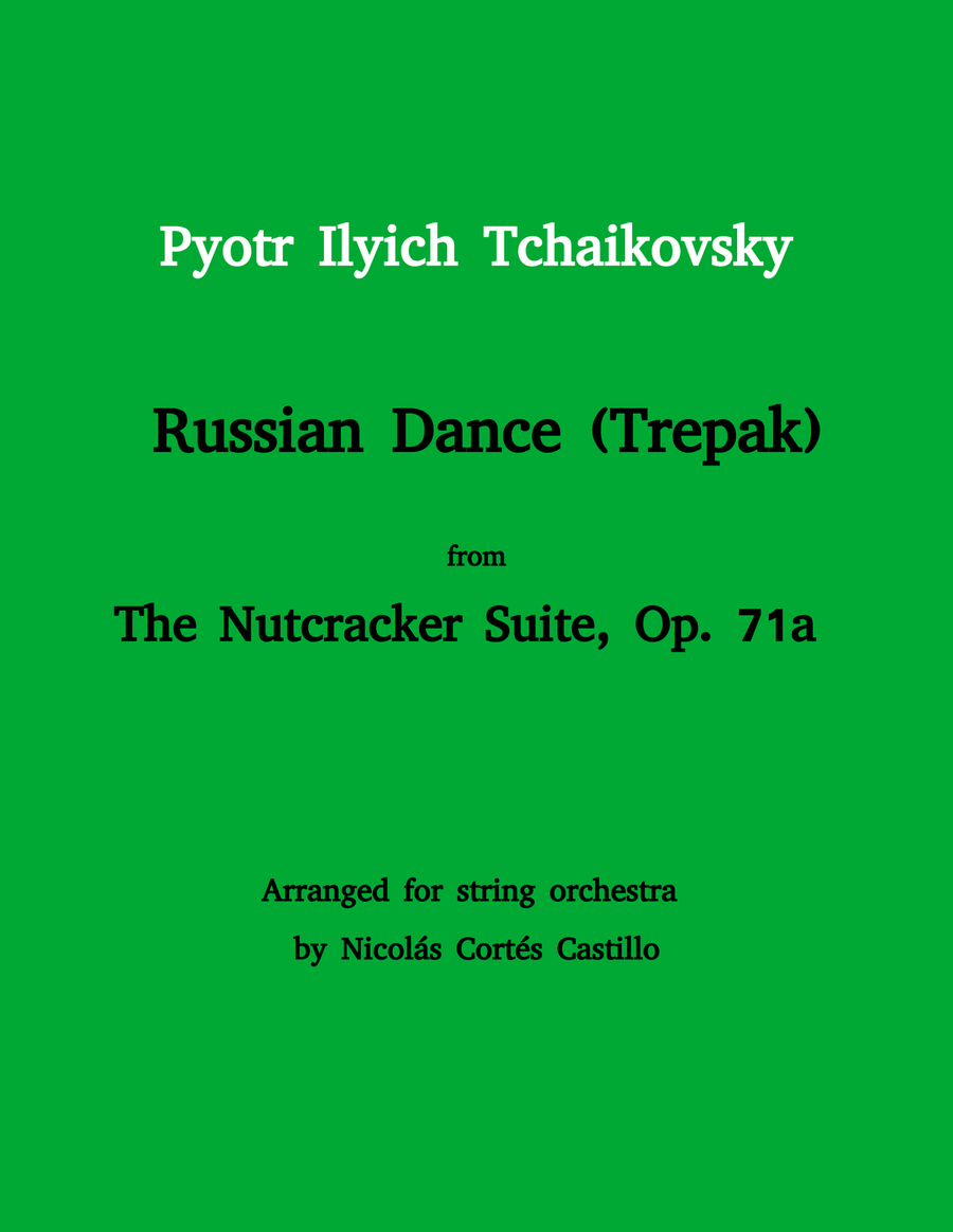 Tchaikovsky - Russian Dance, Trepak (The Nutcracker) for String orchestra String Orchestra scores gallery preview page 1