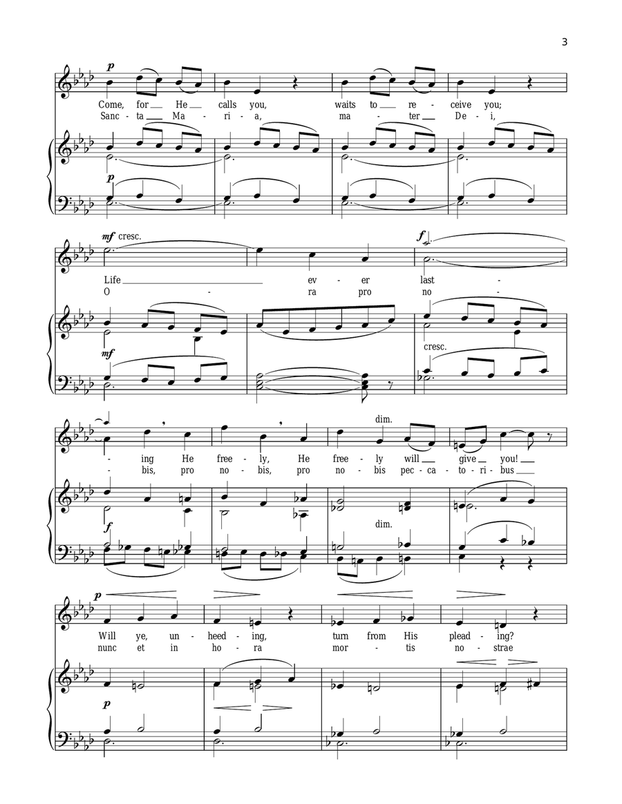 The Cross Of Calvary High Voice scores gallery preview page 3