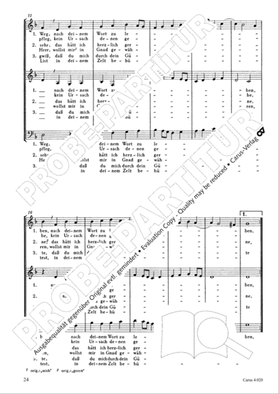 Calvisius: Tricinia. Psalmen und Motetten zu drei Stimmen Choir scores gallery preview page 25