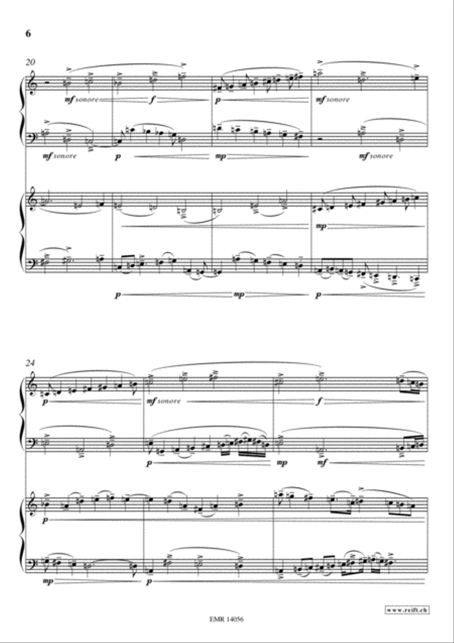 Fantasia Del Quarto Tono Piano Duet scores gallery preview page 6