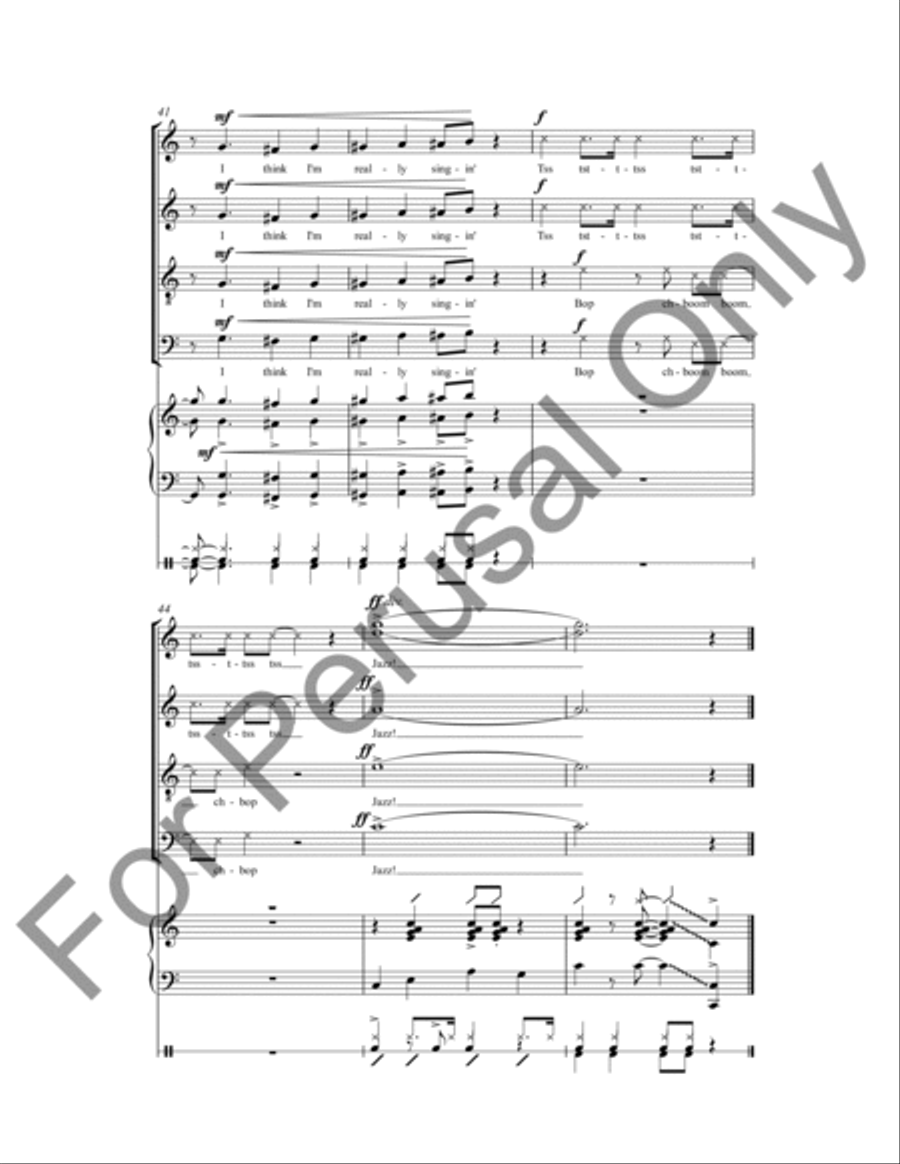 Look Ma, I'm Singin' Jazz 4-Part scores gallery preview page 9