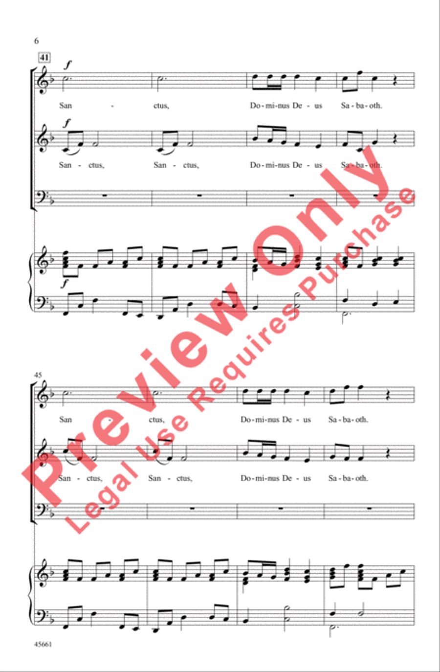 Sanctus 3-Part scores gallery preview page 6