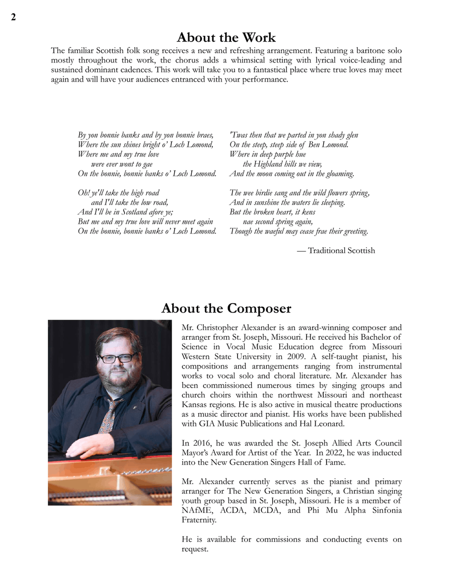 Loch Lomond 4-Part scores gallery preview page 2