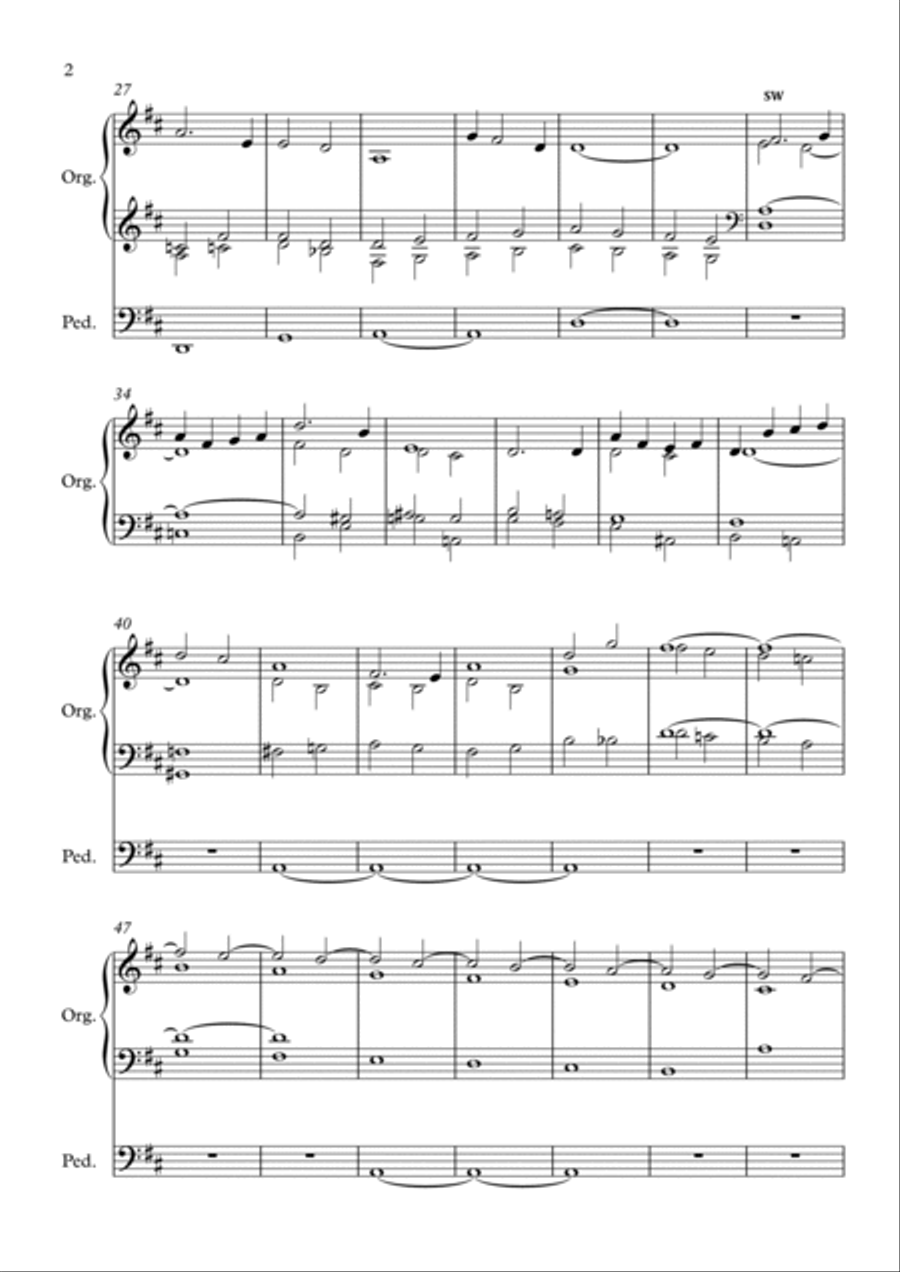Quiet Postlude Quiet Postlude Organ Solo scores gallery preview page 2