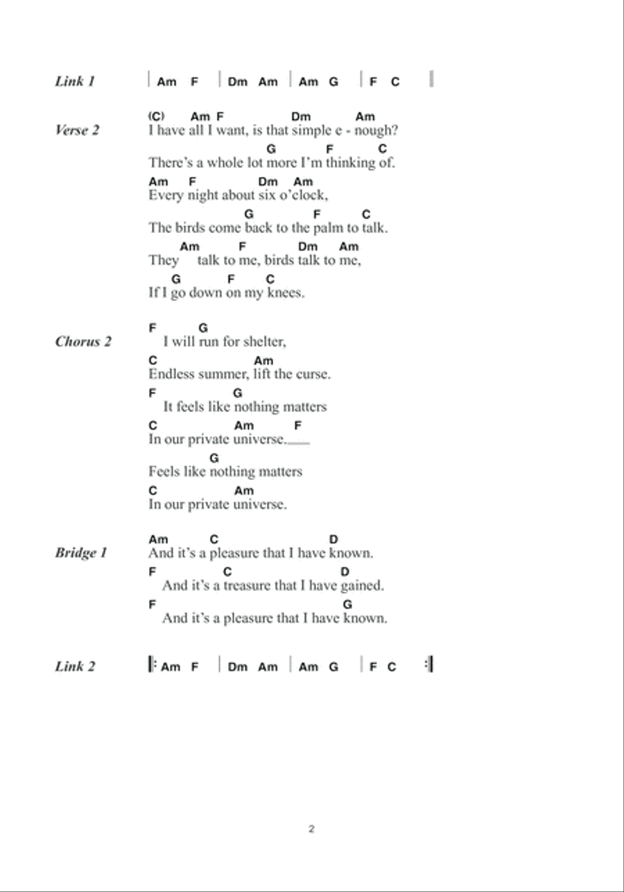Private Universe Acoustic Guitar scores gallery preview page 2