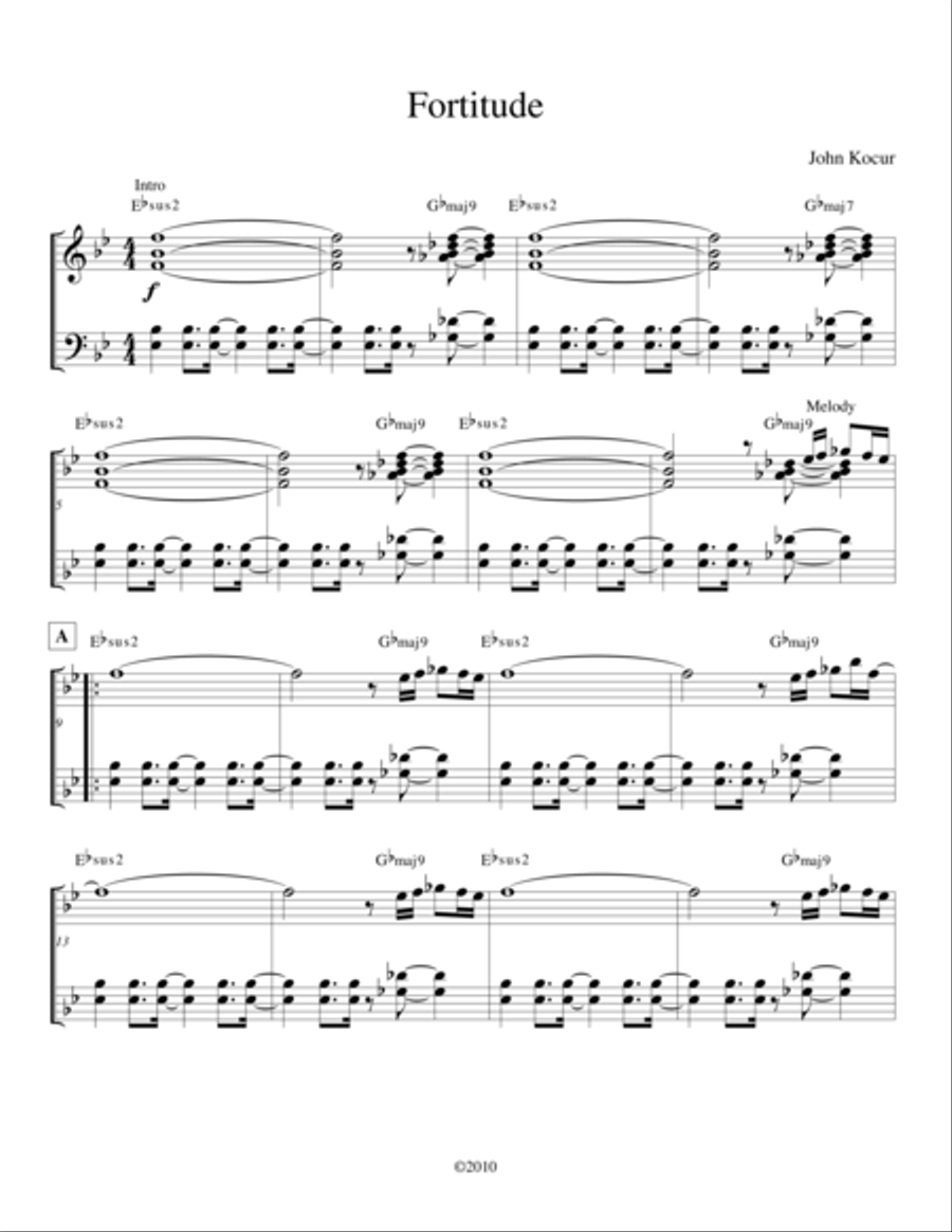 Fortitude Jazz Ensemble scores gallery preview page 1