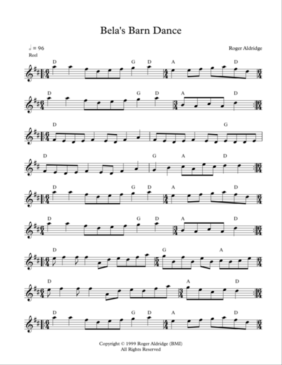 Bela's Barn Dance Small Ensemble scores gallery preview page 1