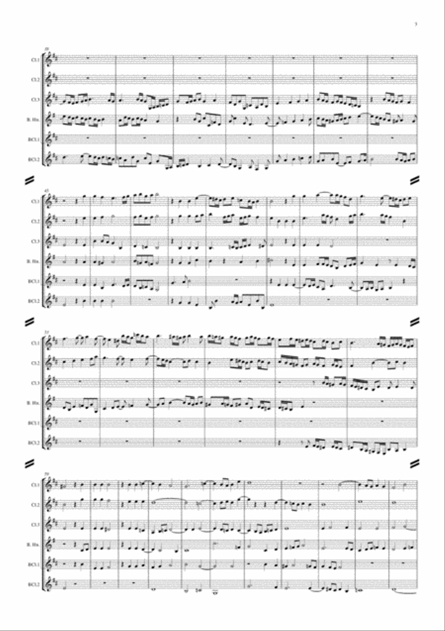 Jenkins - Fantazia No. 6 Jenkins - Fantazia No. 6 Woodwind Ensemble scores gallery preview page 3