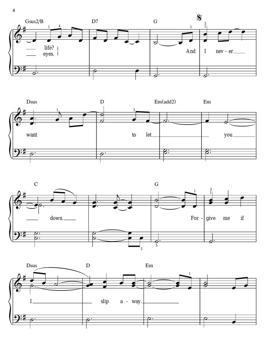 February Song February Song Easy Piano scores gallery preview page 4