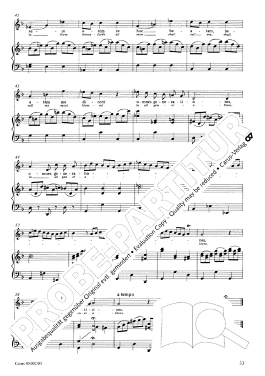 Magnificat Magnificat SA scores gallery preview page 34