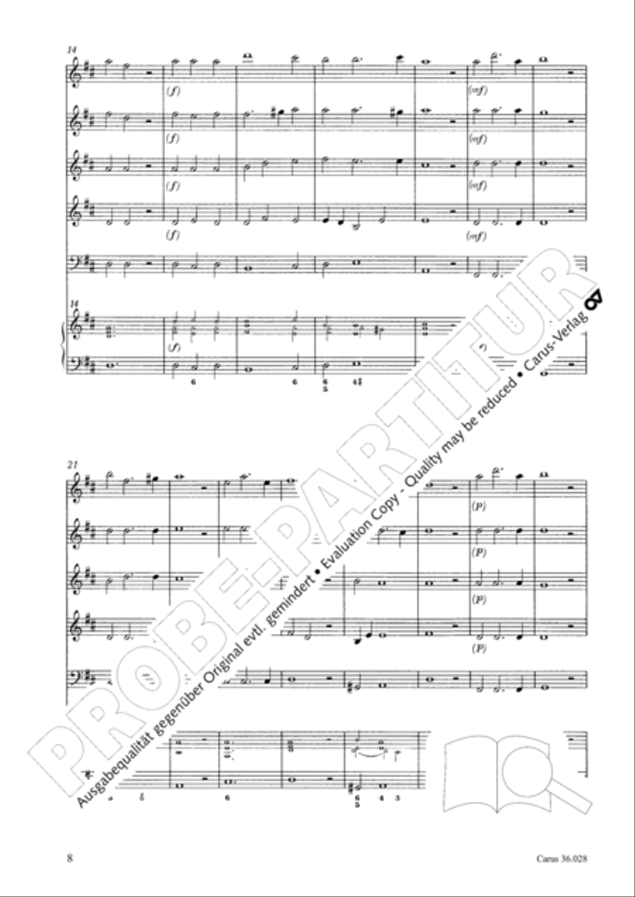 Wake, o wake and hear the voices 3-Part scores gallery preview page 8
