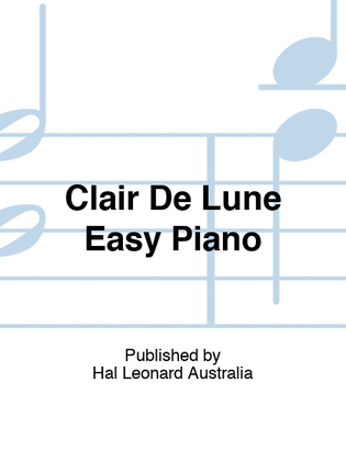 Book cover for Clair De Lune Easy Piano