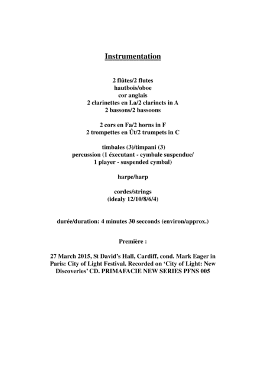 Claude Debussy/Robert Orledge: Prélude à L'Histoire de Tristan for orchestra, score only Full Orchestra scores gallery preview page 2