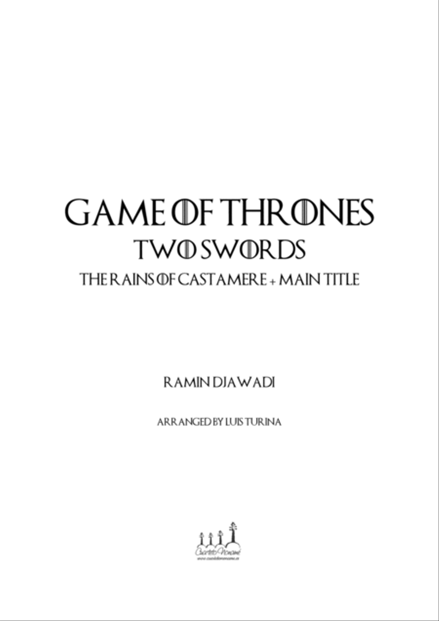 The Rains Of Castamere String Quartet scores gallery preview page 2