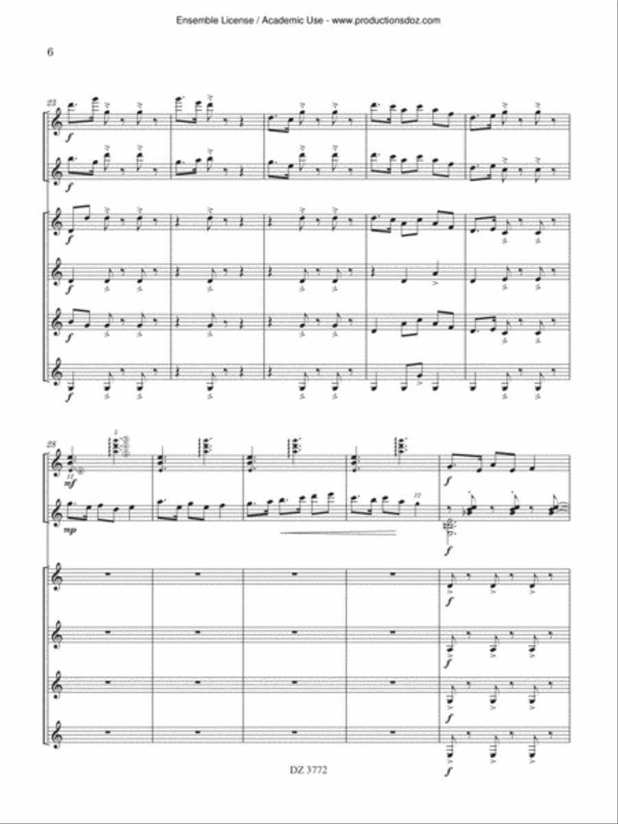 Suite Concertino Suite Concertino Guitar Ensemble scores gallery preview page 6