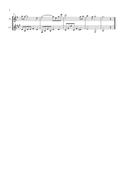 Shenandoah for Flute and Clarinet image number null