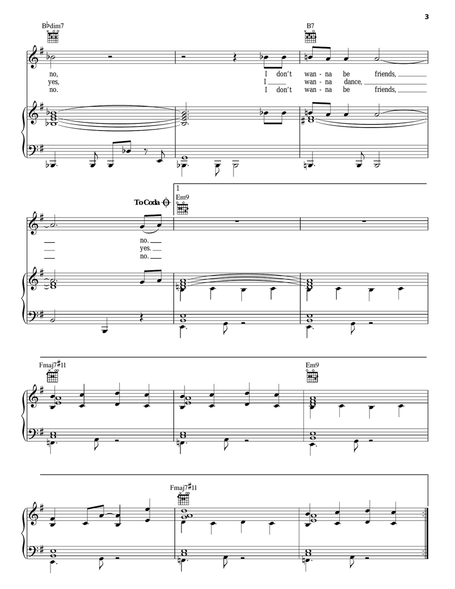 The Dance The Dance Piano, Vocal, Guitar scores gallery preview page 3