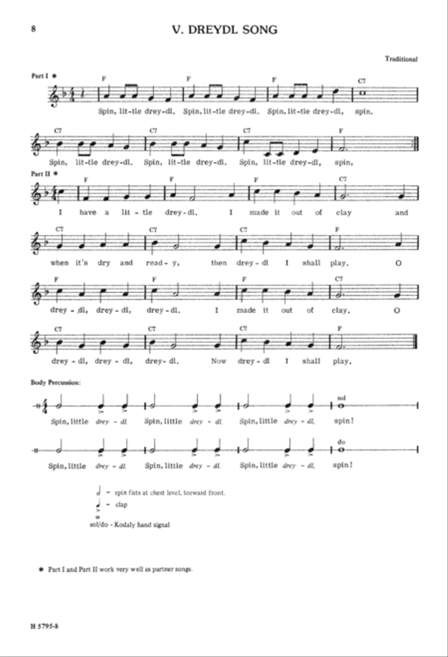 Seasonal Canons and Partner Songs Unison Choir scores gallery preview page 9