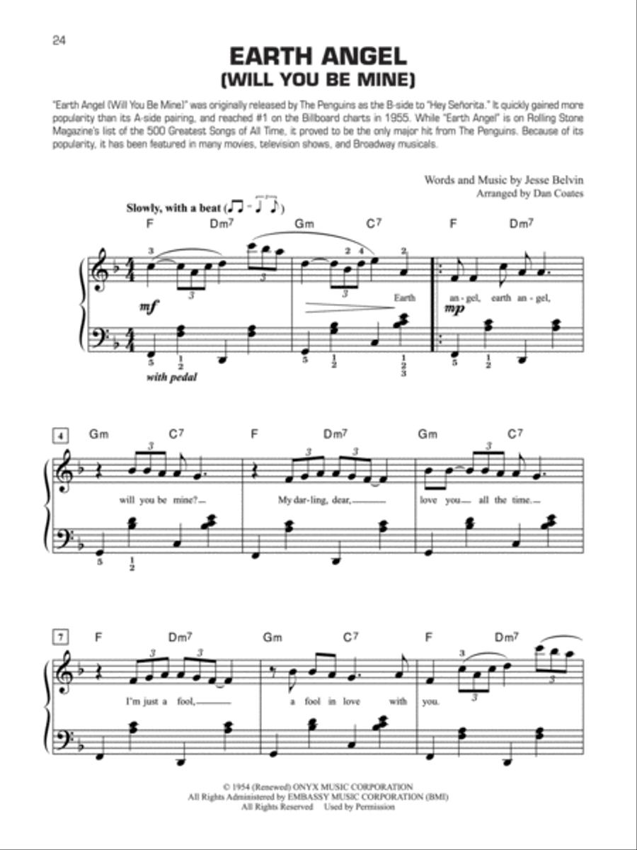 Decade by Decade 1950s Easy Piano scores gallery preview page 2