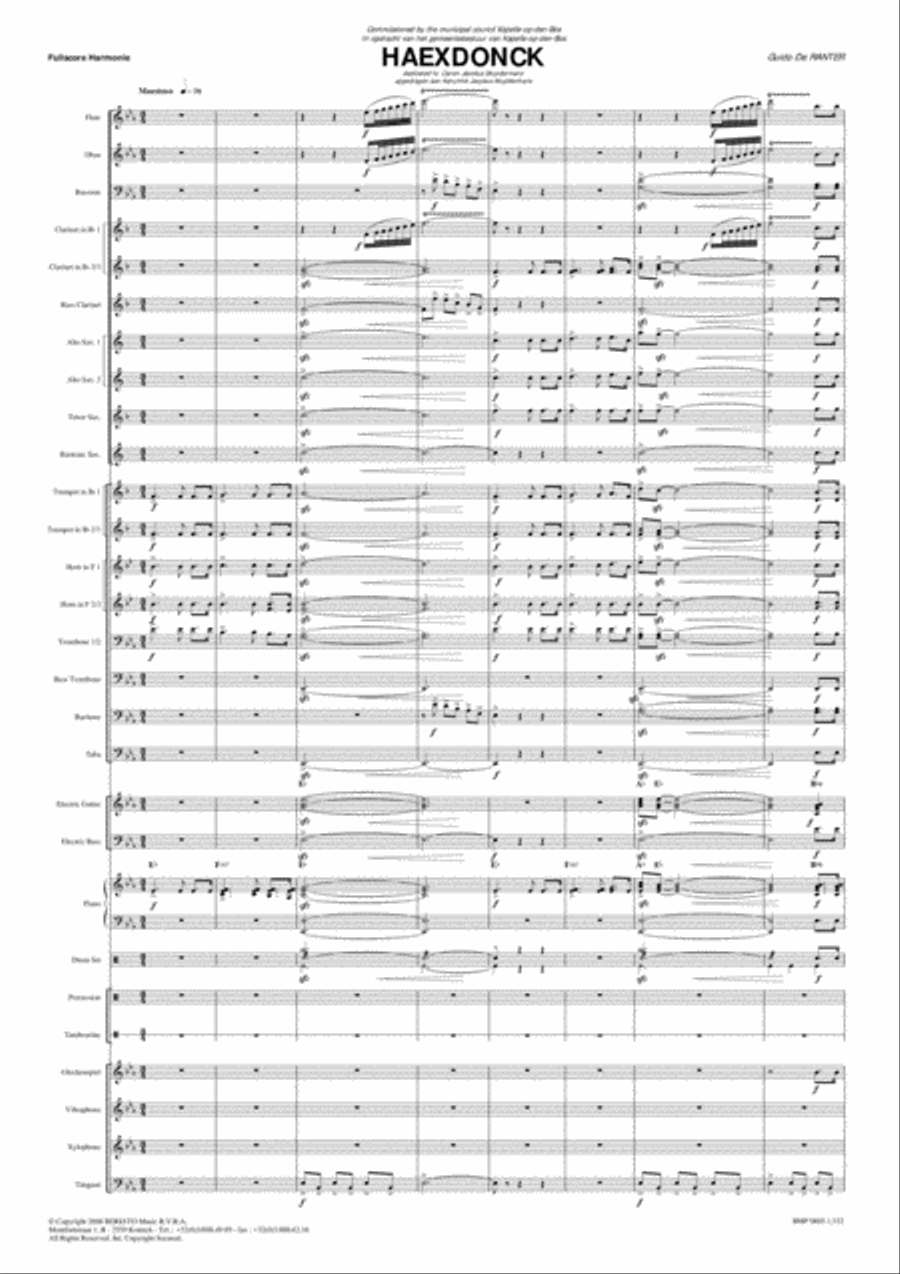 Haexdonck Concert Band scores gallery preview page 2
