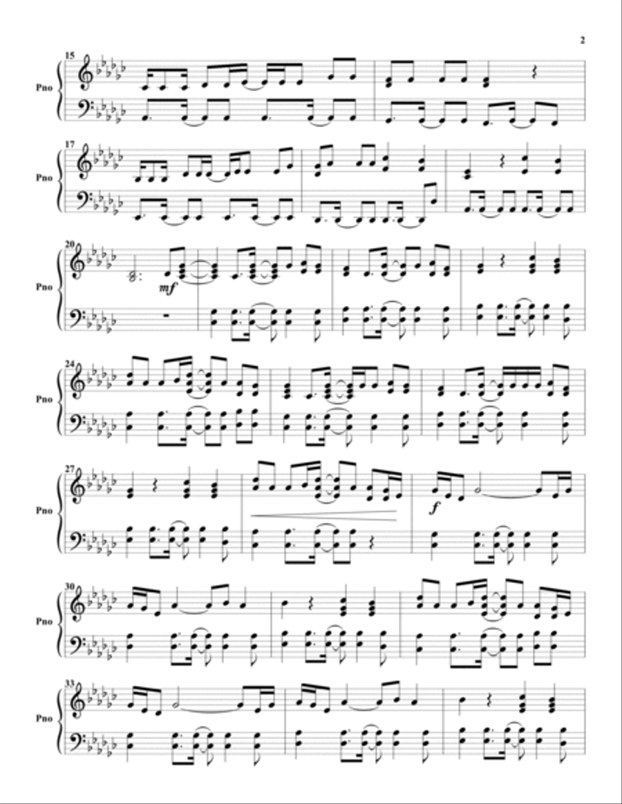 Ritual Piano Solo scores gallery preview page 2
