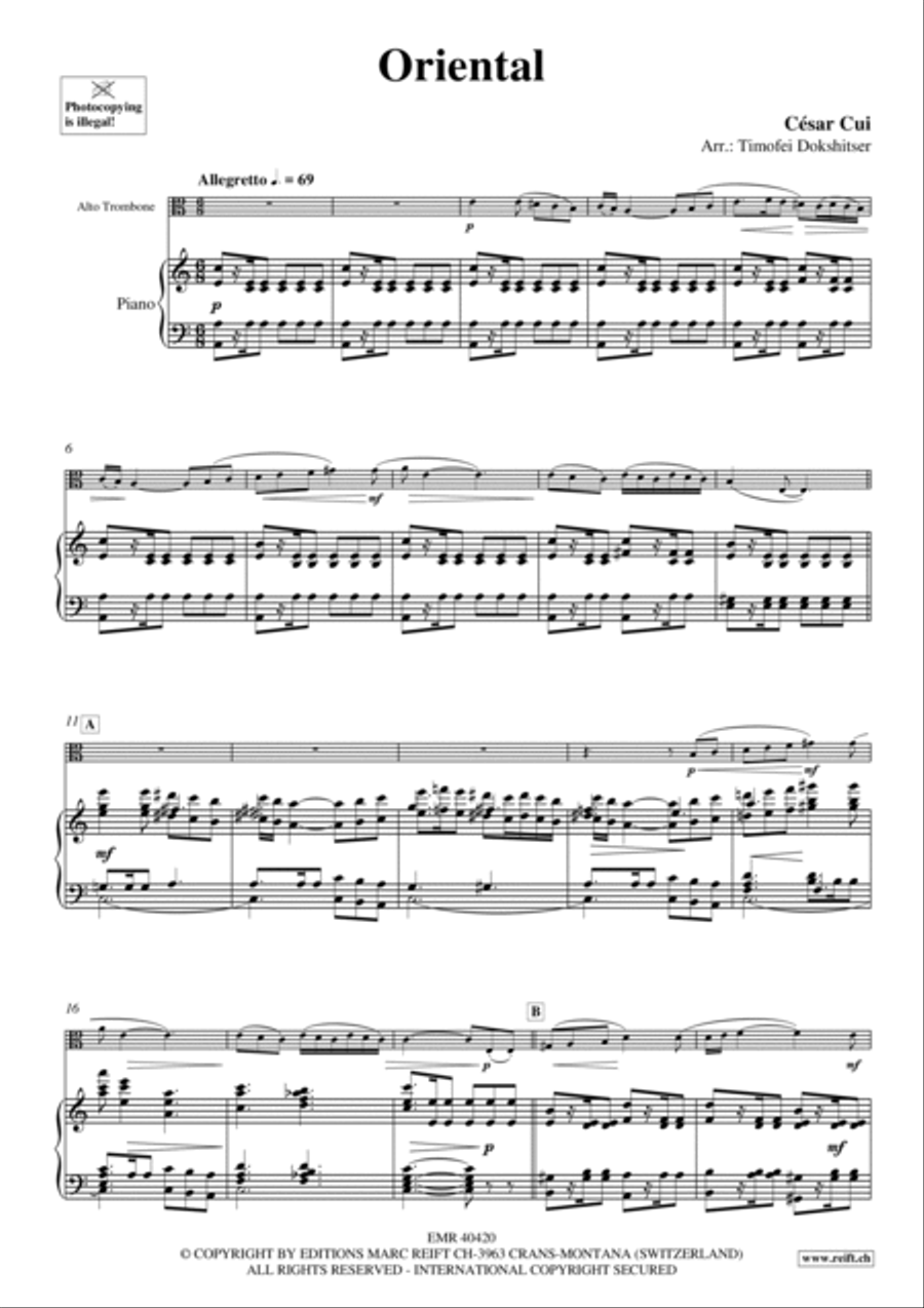 Oriental Oriental Piano Accompaniment scores gallery preview page 3