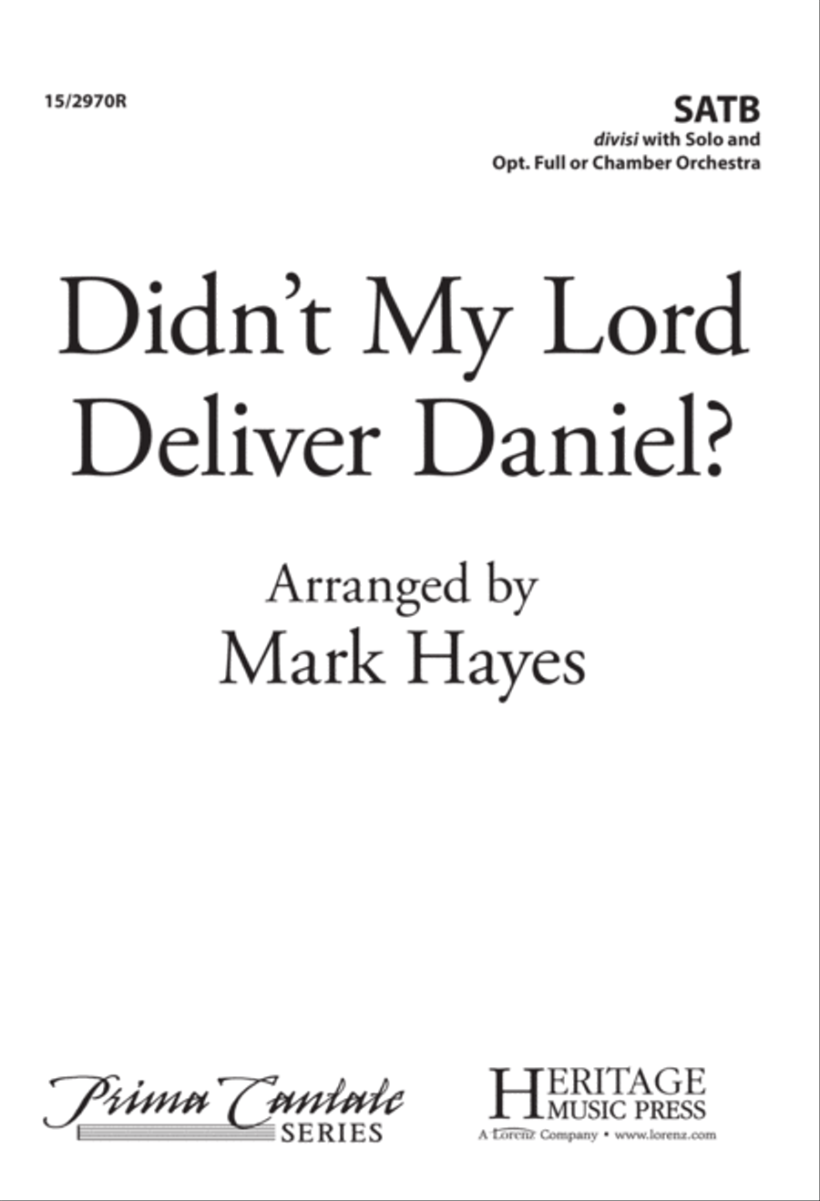 Didn't My Lord Deliver Daniel? 4-Part scores gallery preview page 1