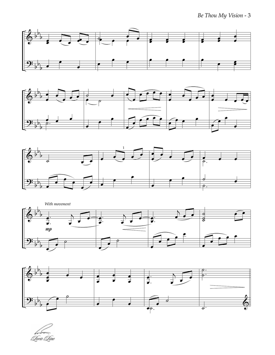 Be Thou My Vision Piano Solo scores gallery preview page 3