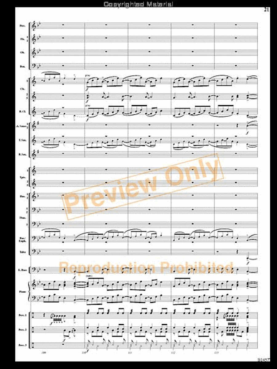 We Wish You a Mambo Christmas Concert Band scores gallery preview page 20