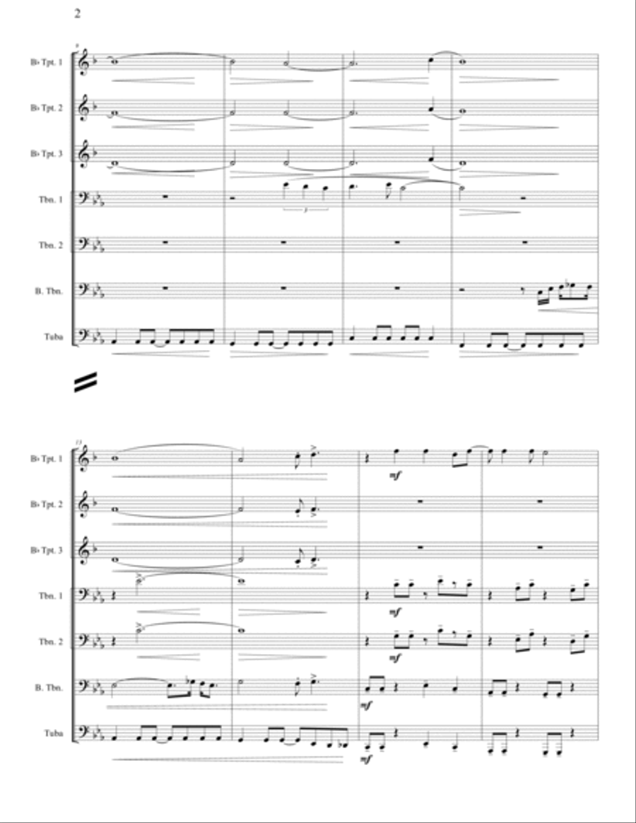 Sweet Dreams (are Made Of This) Brass Ensemble scores gallery preview page 5