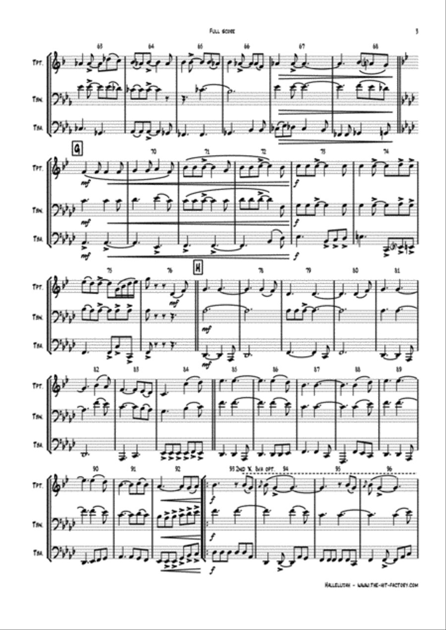 Hallelujah Horn scores gallery preview page 3