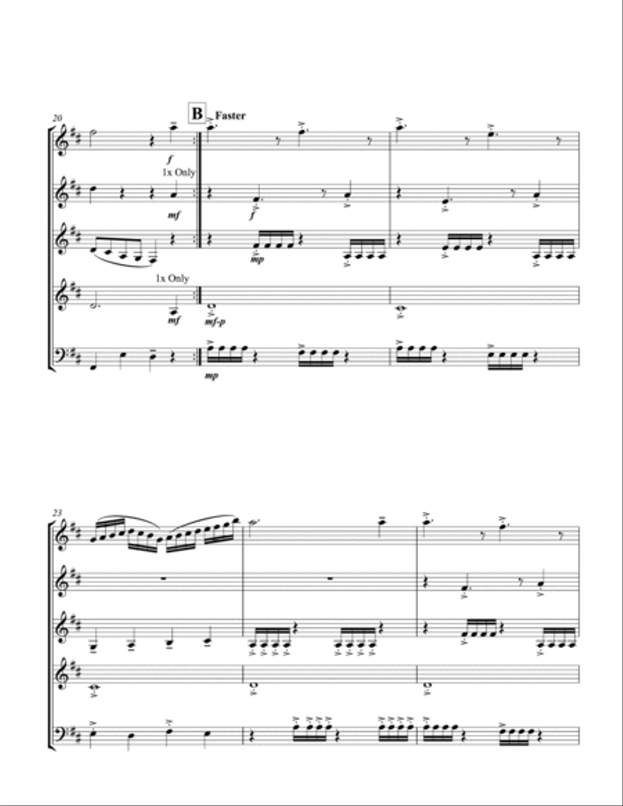 America the Beautiful America the Beautiful Woodwind Quintet scores gallery preview page 3