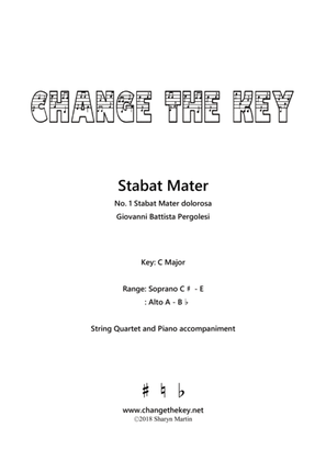 Stabat Mater No.1 Stabat Mater dolorosa - C Major
