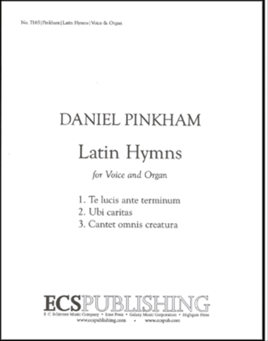 Three Latin Hymns Three Latin Hymns High Voice scores gallery preview page 1