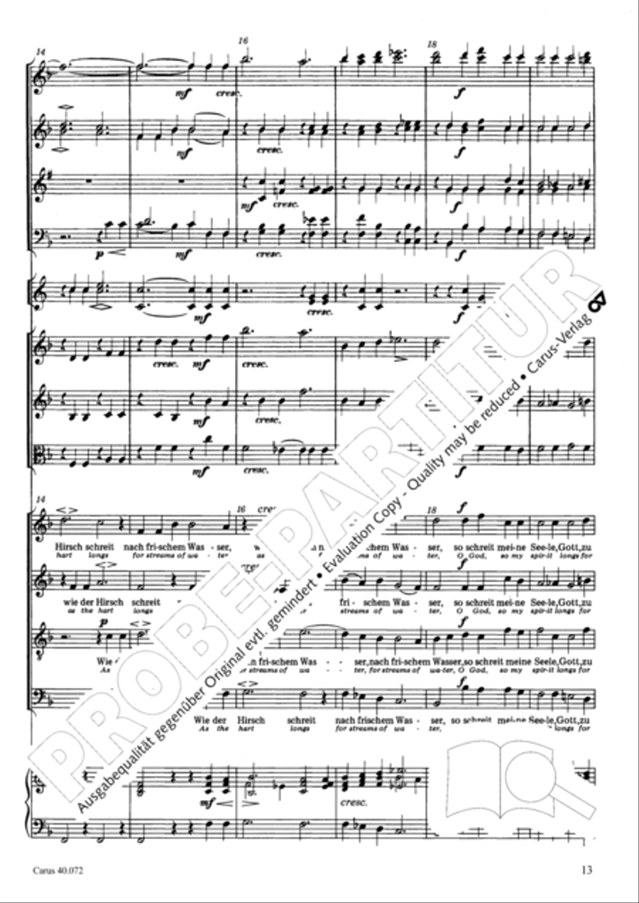 Psalm 42 Psalm 42 4-Part scores gallery preview page 13