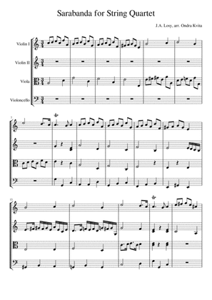 Sarabanda for String Quartet