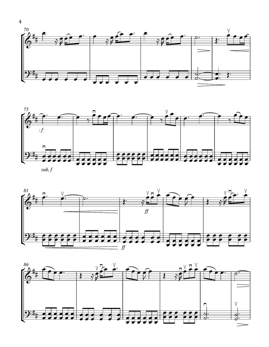I Get To Love You String Duet scores gallery preview page 4