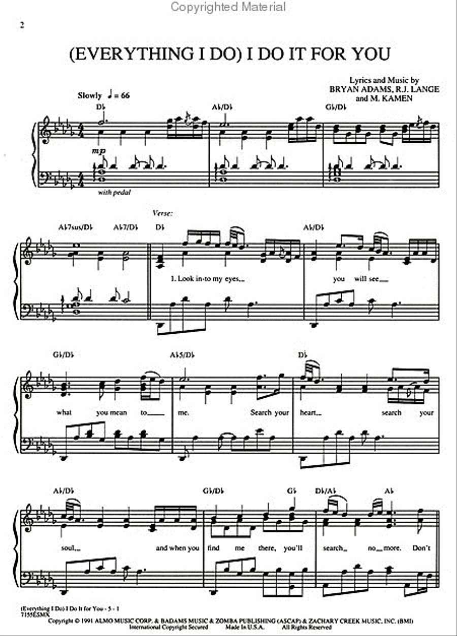 (Everything I Do) I Do It for You Small Ensemble scores gallery preview page 2