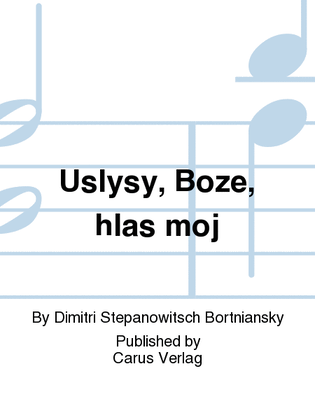 Book cover for Hearken, O God, unto my voice (Uslysy, Boze, hlas moj)